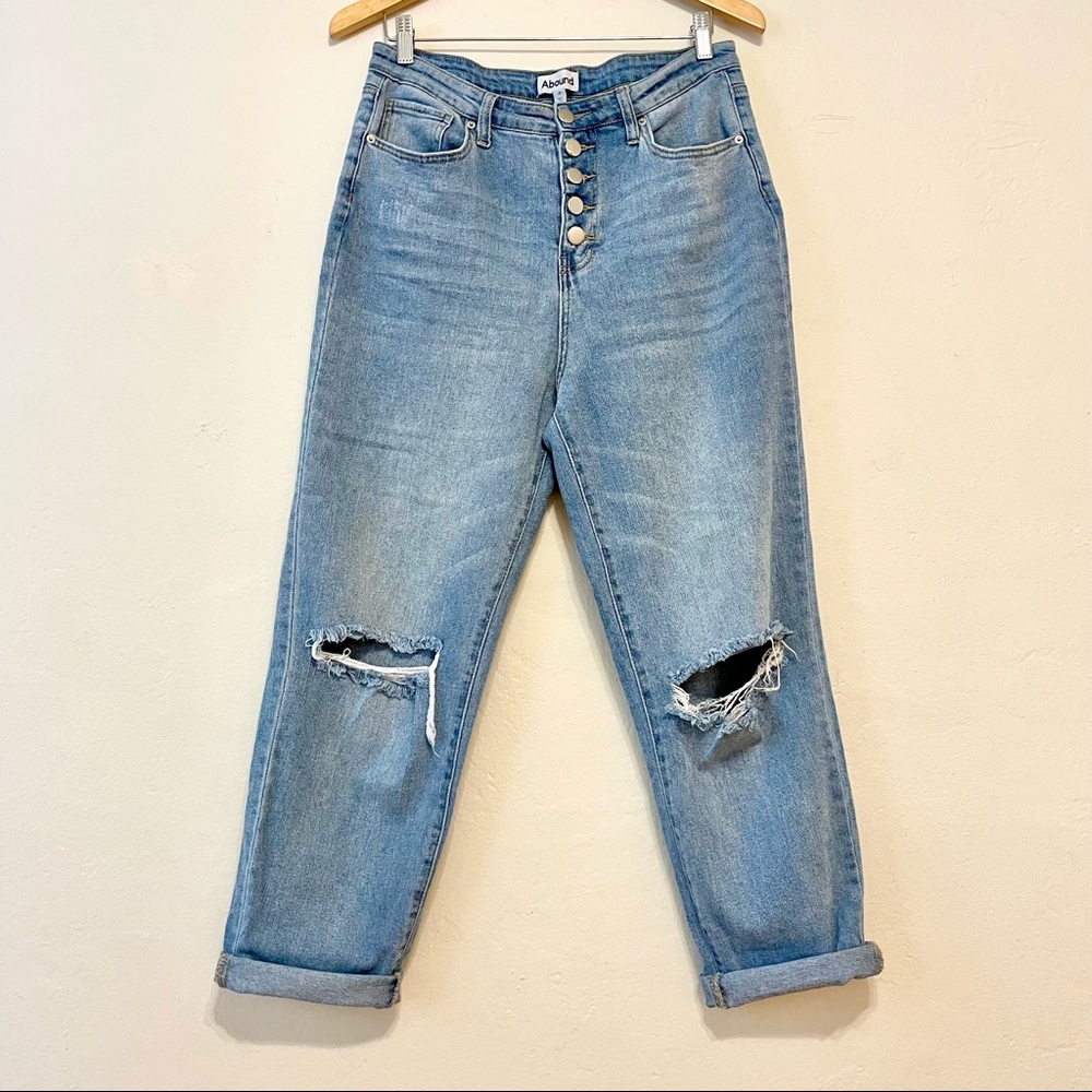 Abound High Waist Button Fly Mom Jeans, sz 29